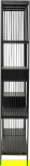 Kare Design Boekenkast Bologna Zwart 125x200cm