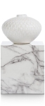 Coco Maison Bijzettafel Marble Look 50cm Wit