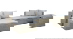 Loungeset Modular Bruin/Beige Set van 6 - Giga Living