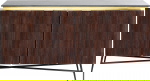 Kare Design Dressoir Catalina Zwart/Bruin 160cm