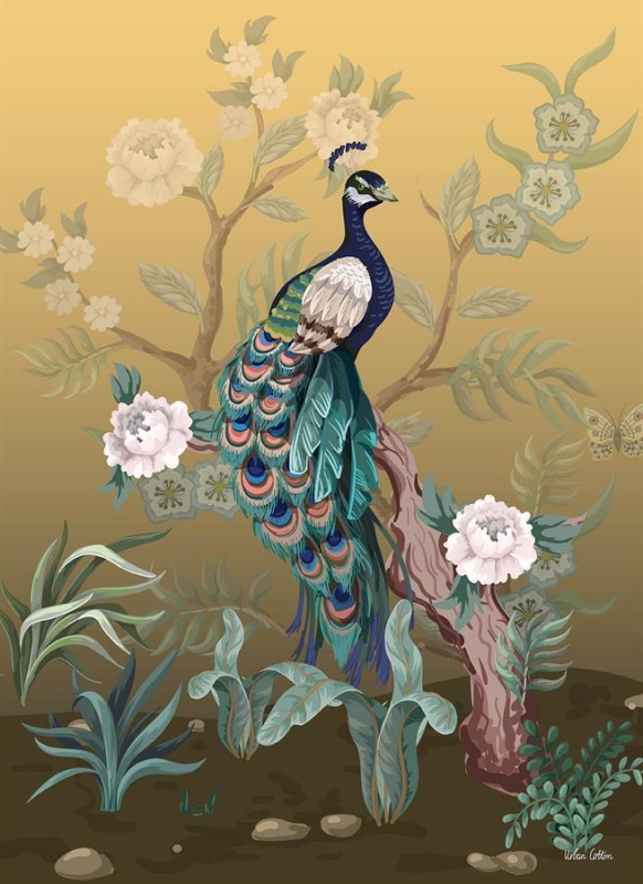 Urban Cotton Wandkleed Peacock Medium 110x145cm
