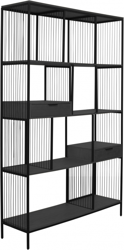 Kare Design Boekenkast Bologna Zwart 125x200cm