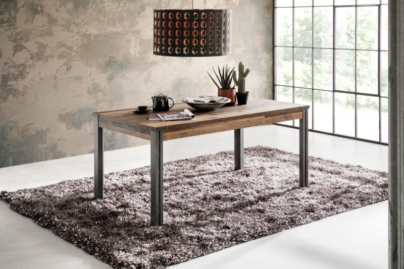 Eettafel Prime Oud-houtlook 160cm