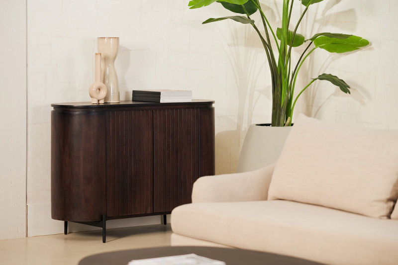 Dressoir Mokka Donkerbruin 115cm - Giga Meubel