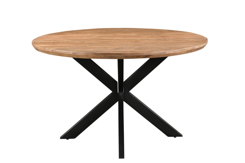 Livingfurn Eettafel Jesper Rond 130cm Mangohout