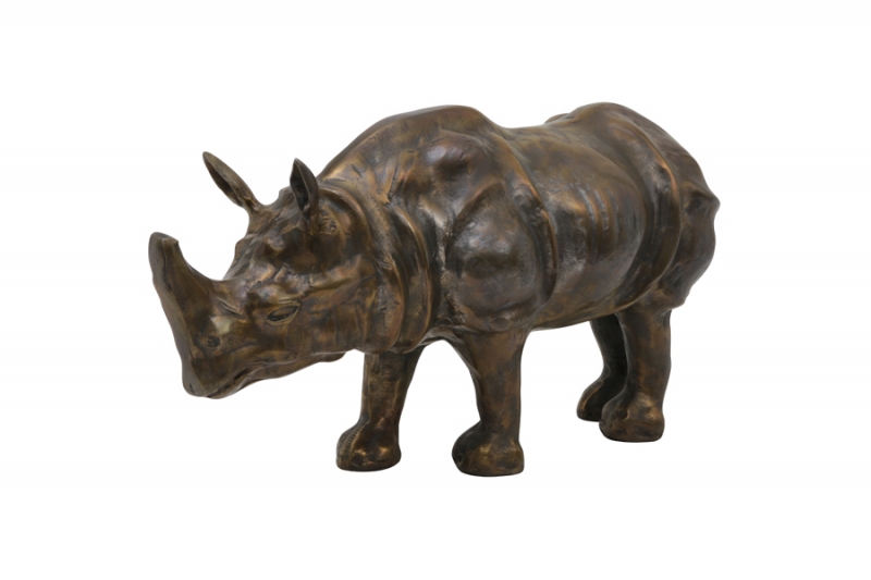 Light & Living Ornament Rhino Antiek Brons 53x22x24cm