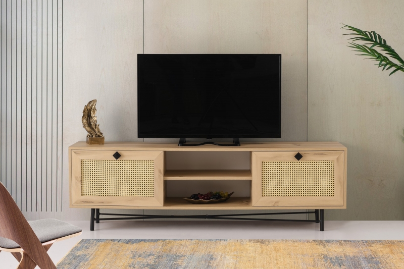 Tv-meubel Begonya Melamine Naturel 180cm