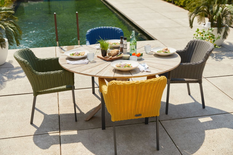 Hartman Cairo Stapelbare Tuinstoel Blauw