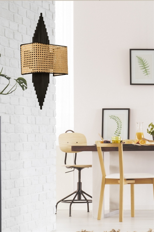 Wandlamp Asli Metaal Zwart