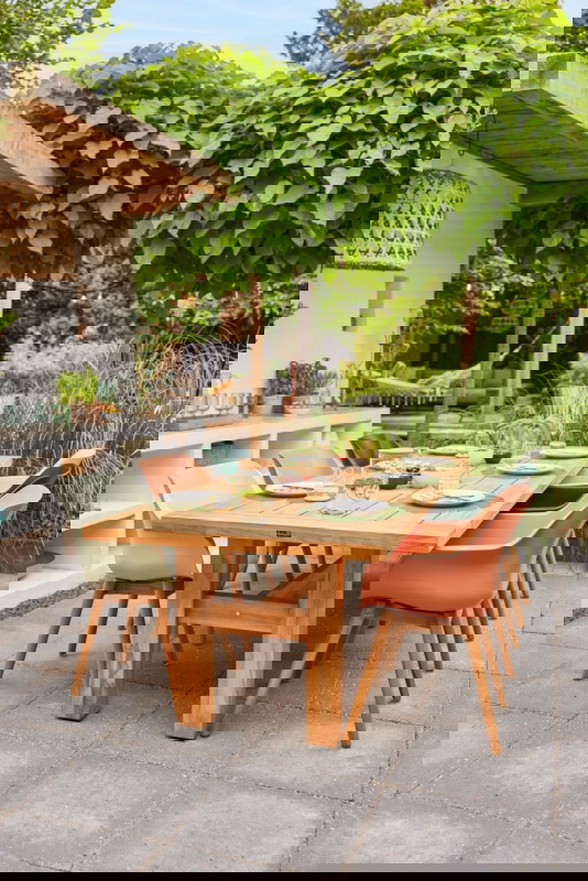 Hartman Set van 2 Sophie Teak Tuinstoel Roze