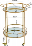 Kare Design Trolley Emilia Goud