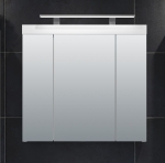 Spiegelkast Devon Hoogglans Wit 3-Deurs 80x75cm