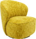 Kare Design Draaifauteuil Ellie Geel
