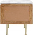 Kare Design Nachtkastje Grace Wit Marmer/Bruin