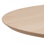 Eettafel Sezze Rond MDF Lichtbruin Ø100cm - Giga Living