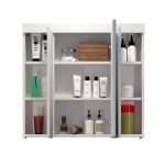 Spiegelkast Devon Hoogglans Wit 3-Deurs 80x75cm
