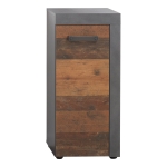 Badkamerkast Cancun Indy Oud-houtlook/Donkergrijs 36x81cm