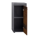 Badkamerkast Cancun Indy Oud-houtlook/Donkergrijs 36x81cm