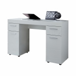 Bureau Amanda Melamine Hoogglans Wit 120cm