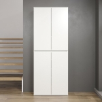 Wandkast Nevada 4-Deurs Melamine Wit 74x191cm