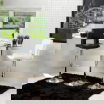 Barkruk Wistad Zwart/Zilver Pu - Giga Living