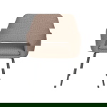 Eetkamerstoel Mos Taupe 4 Metalen Poten - Giga Meubel