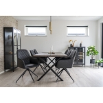 House Nordic Eetkamerstoel Harbo Met Swivel Donkergrijs