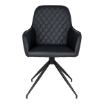 House Nordic Eetkamerstoel Harbo Met Swivel Zwart