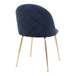 House Nordic Eetkamerstoel Geneve Velvet Blauw