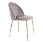 House Nordic Eetkamerstoel Geneve Velvet Grijs