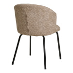 House Nordic Eetkamerstoel Safira Beige Bouclé