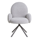 House Nordic Eetkamerstoel Lana Swivel Bouclé Zand