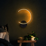 Wandlamp Moon Zwart