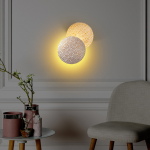 Wandlamp Yosma Cell Wit/Goud