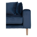 House Nordic Lounge Bank Lido Links Donkerblauw Velvet