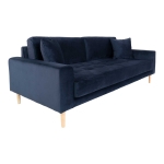 House Nordic Bank Lido 3 Zits Velvet Donkerblauw