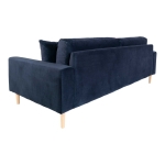 House Nordic Bank Lido 3 Zits Velvet Donkerblauw