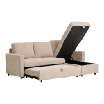 House Nordic Chaise Longue Slaapbank Belfast met Opslag Zand