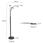 Mexlite Booglamp Synna 5-Lichts Zwart