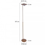 Steinhauer Zenith Vloerlamp Brons 187cm