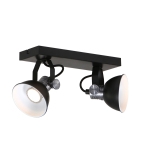 Steinhauer Brooklyn Wandlamp 2-lichts Zwart