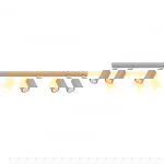 Plafondlamp Karbon Line 6-Lichts Goud - Giga Meubel
