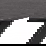 Eettafel Levi Eikenfineer Mat Zwart Ø120x76cm - Giga Living