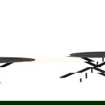 LABEL51 Eettafel James Ovaal Espresso 210cm