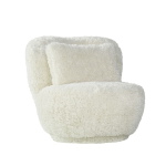 LABEL51 Draaifauteuil Doodle Fluffy Crème