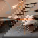 LABEL51 Eetkamertafel Vito Espresso Mangohout 240 cm