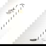 Light & Living Vloerlamp Subar Mat Zwart/Smoke Glas 158cm