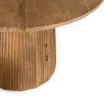 Bijzettafel Mokka Lichtbruin Ø60cm - Giga Meubel
