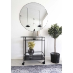 House Nordic Bar Trolley Vita Zwart