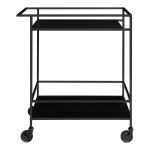 House Nordic Bar Trolley Vita Zwart